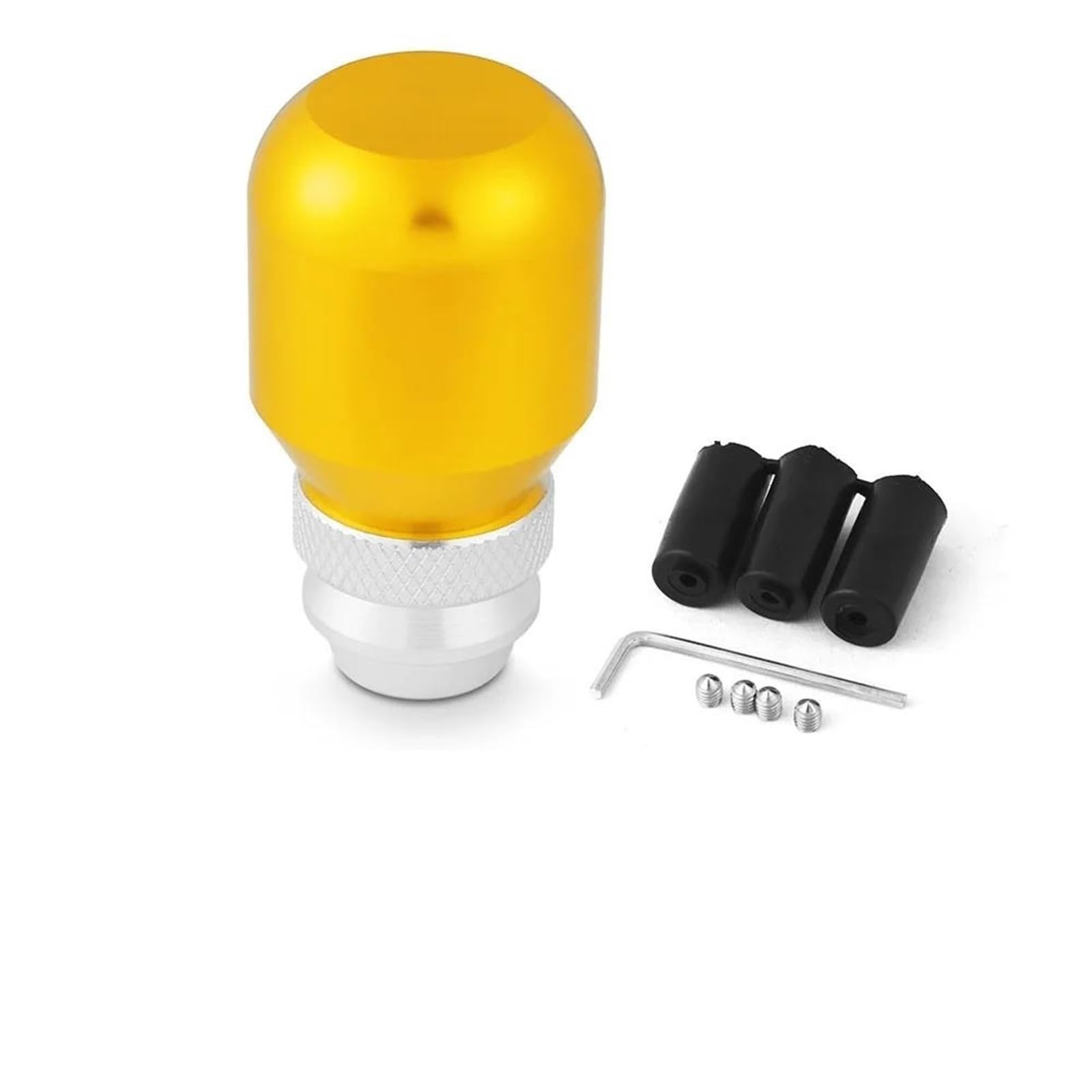 Fsozdbbpl Gold Automotive Parts Aluminum Shift Knob 7Cm-9.5Cm Adjustable Universal Manual Gear Shifter Lever Knob Universal Gear Shift Knob Shifter Lever(Gold)