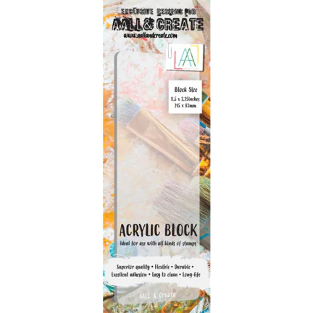Aall & Create Acrylic Stamping Block, Border