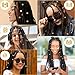 Tyqour 50Pcs Hair Jewelry for Women Gold Hair Cuffs for Braids Multiple Styles Hair Clip Charms Rings Beads Braid Clips Loc Jewels for Black Women Dreadlock Hair Decorations Music Festival Party
