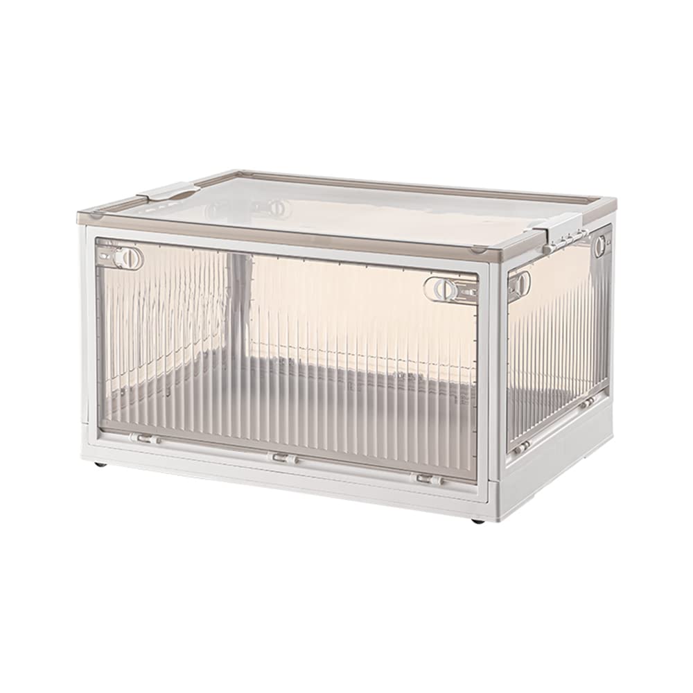 Amazon｜5面開閉 収納ボックス 全方向から取り出せる 折りたたみ