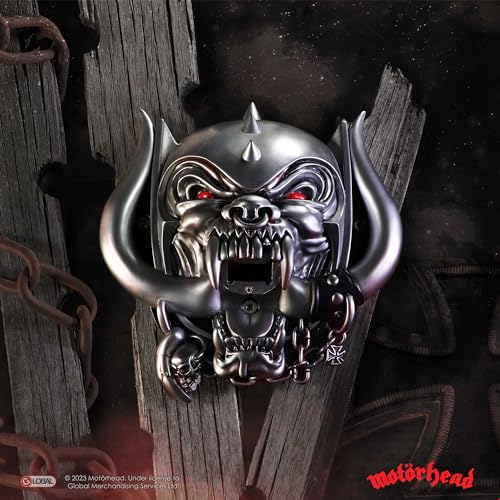 Warpig Motorhead décapsuleur mural argent en résine de 21cm - 8