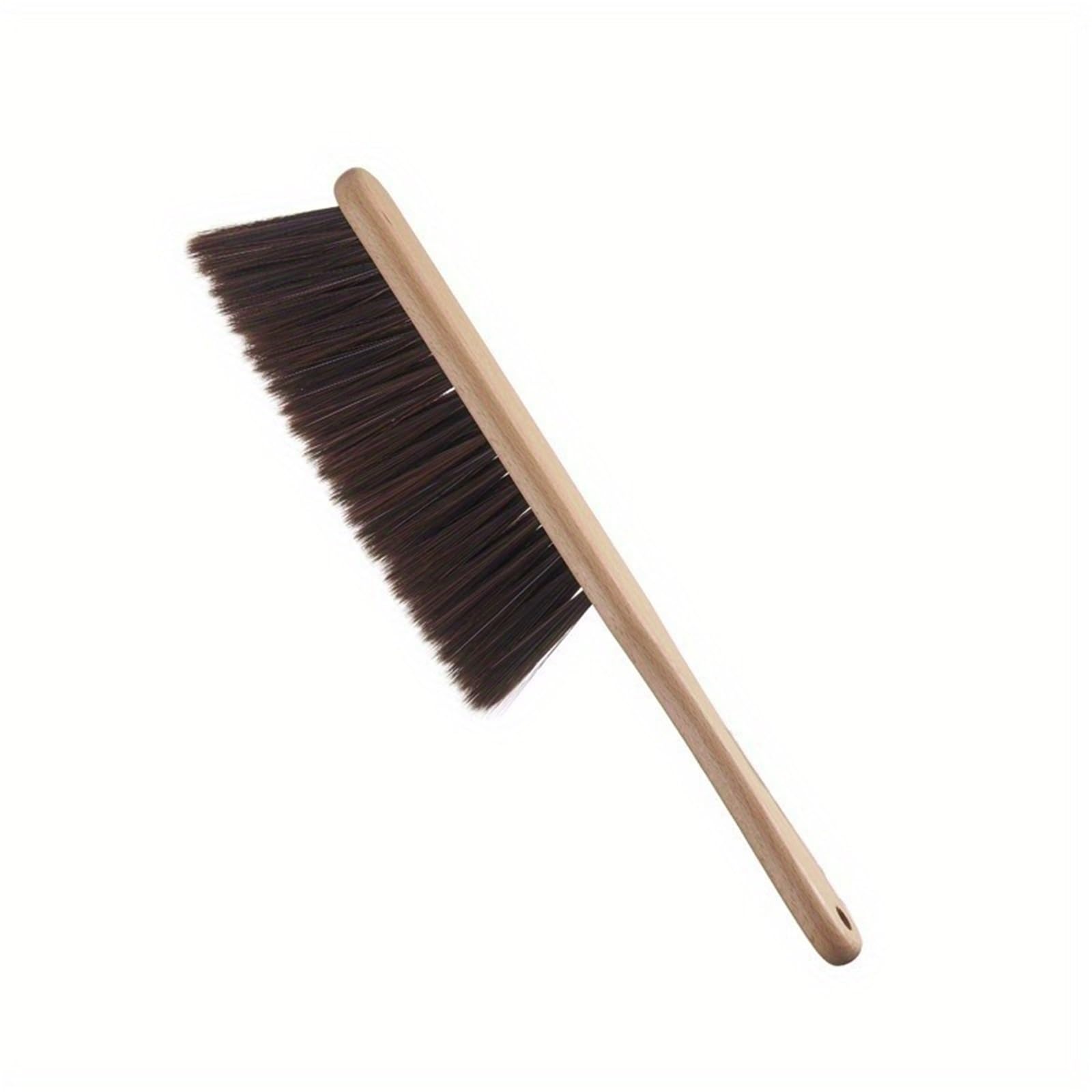 Wooden Handle Soft Bristle Cleaning Brush - Ergonomic Dusting Broom for Home and Office Cleaning
