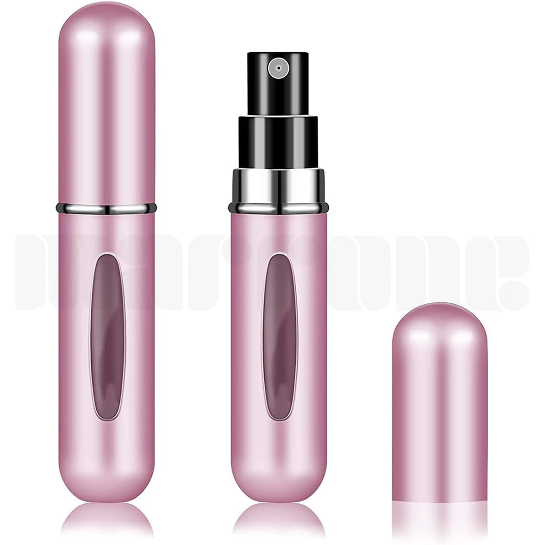 Marrone Travel Mini Perfume Refillable Atomizer, Portable Perfume Spray Container Bottle, Travel Perfume Scent Pump Case Fragrance Empty Spray Bottle for Traveling and Outgoing (Baby Pink)-image-29