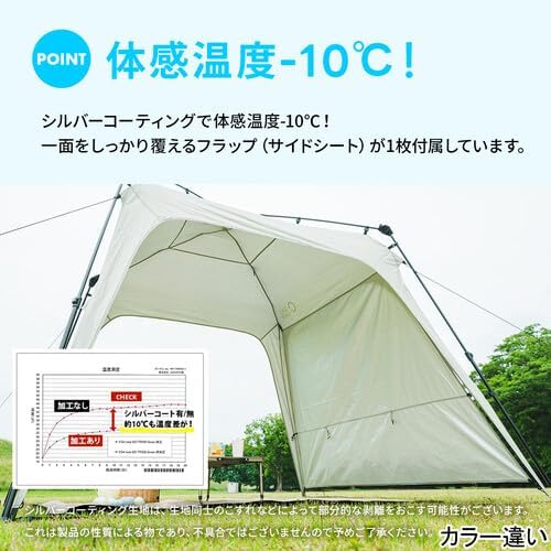 新品千葉限定QUICK CAMP ワンタッチタープテント2.5m ワンタッチ