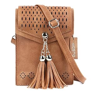 seOSTO Womens telefoon tas portemonnee, kleine cross body schoudertas voor iPhone Samsung smartphone
