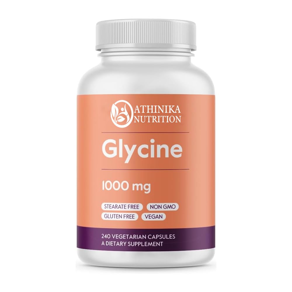 Glycine 1000mg per Capsule (240 Vegetarian Capsules) - No Stearates - Vegan - Non GMO - Gluten Free-picture-32