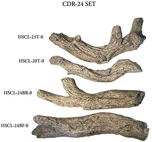 Miniatura 2 de RealFyre Peterson - Troncos de gas de madera flotante costera de 24 pulgadas (solo troncos, quemador no incluido)