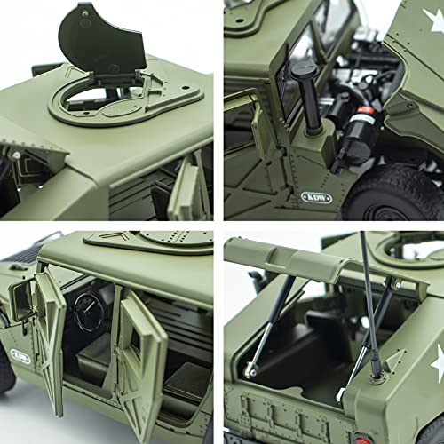 Modelo de Vehículo Militar a Escala 1:18 de Metal y Plástico miniatura 2