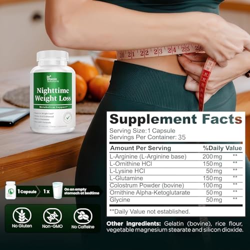DR. Vitamin Nighttime Fat Burner Supplements - Appetite Suppressants for Weight Loss - Night-Time Fat Burner for Women and Men Supporting Sleep & Relaxation - Metabolism Booster Weight Loss Pills - 35 - Image 3