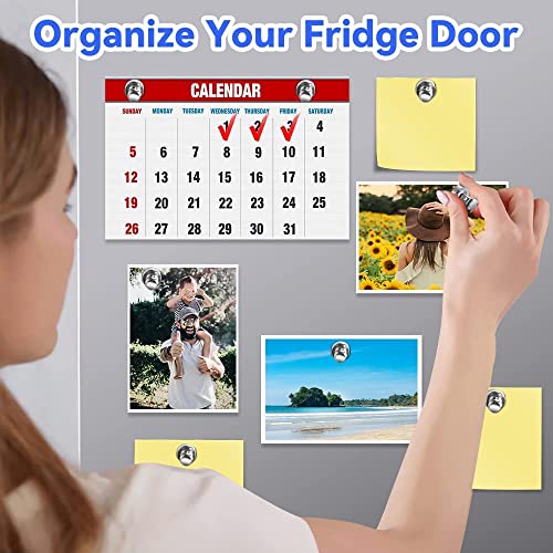 Image of Fridge Magnetic Push Pins, Push Pins Magnets for Whiteboard, Neodymium Magnet Pins, Magnetic Thumb Tacks, Whiteboard Magnets, Strong Magnets,Office Magnets (8)