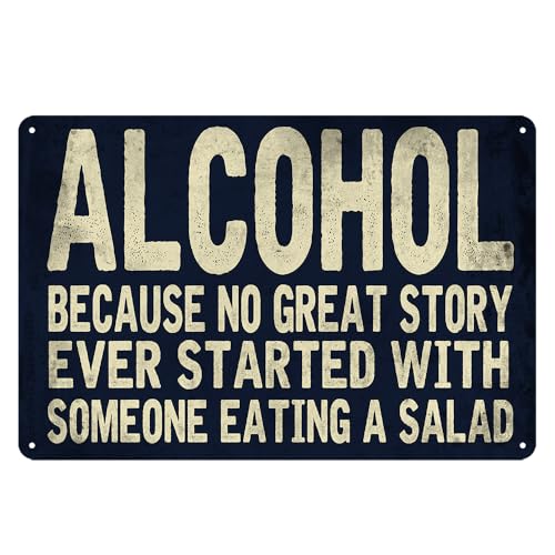 peiyeety Bar Signs For Home Funny Man Cave Sign Vintage Alcohol Metal Tin Beer Basement Decor Accessories And Garage Pictures Wall Men 8x12 Inch