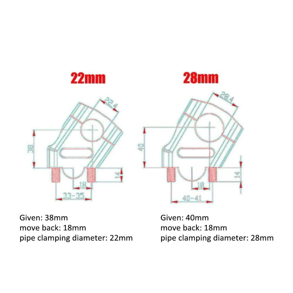 Pasuje Do Vstrom 250 SX Adapter Przedłużający Wspornik Kierownicy Uchwyt Podnośnika Booster Akcesoria Motocyklowe Riser zacisk(Black 28)