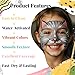 Face Painting Kit for Kids, 42 Colors Professional Face Paint Makeup Kit Non-Toxic Water Activated Facepaint Palette with Brush, Stencil, Sponge, Gem, for Party Halloween Christmas (42 Colors)