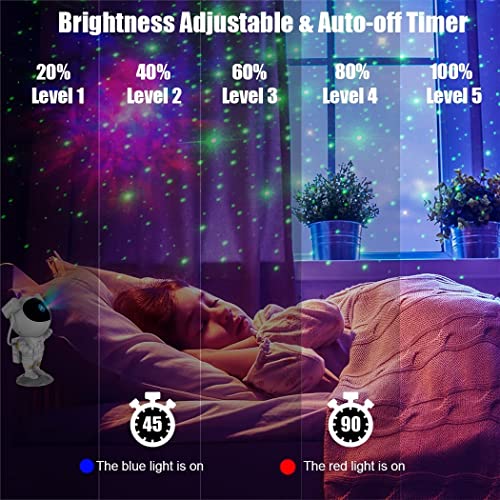 Astronauten Sterrenhemel Led Galaxy Starry Projector, LINISME LED Sterrenprojectorlamp Kinderen Nachtlampje Met… - Afbeelding 4