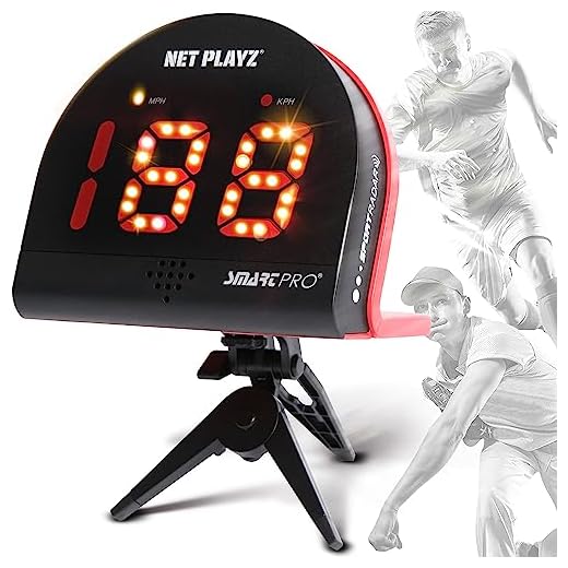 NET PLAYZ Baseball Softball Personal Speed Radar Detector Gun, Measurement Baseball Pitching