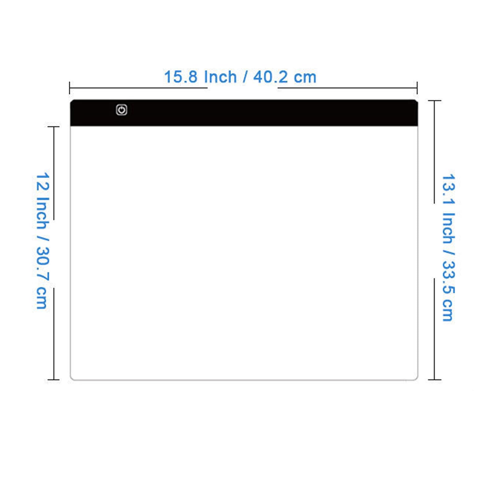 Changor Tablero de Luz A3 con Control Táctil, Almohadilla LED con 3 Modos de Atenuación para Pintar, Trazar, Dibujar, Proyectos de Arte