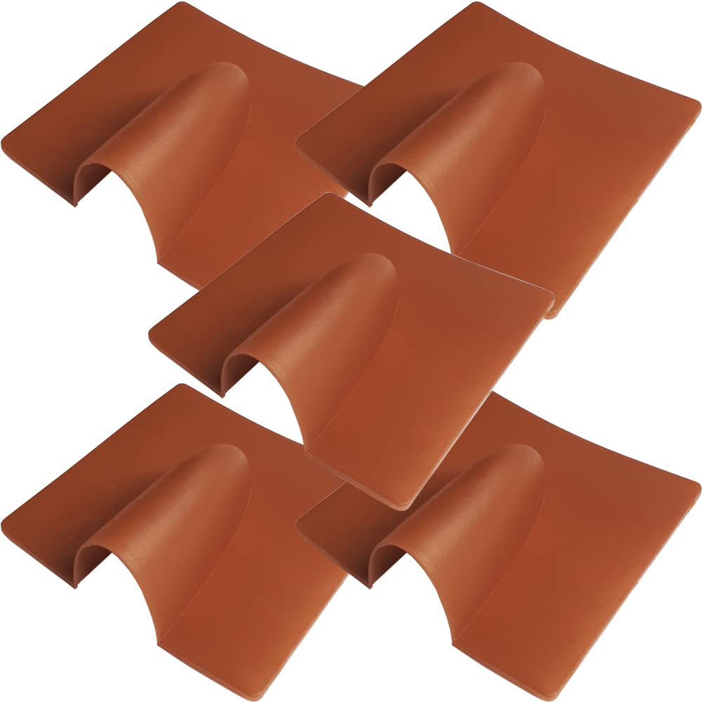 Loops 5X Brick Buster Plate Cable Wall Entry Tidy Hole Cover Satellite Coaxial Brown