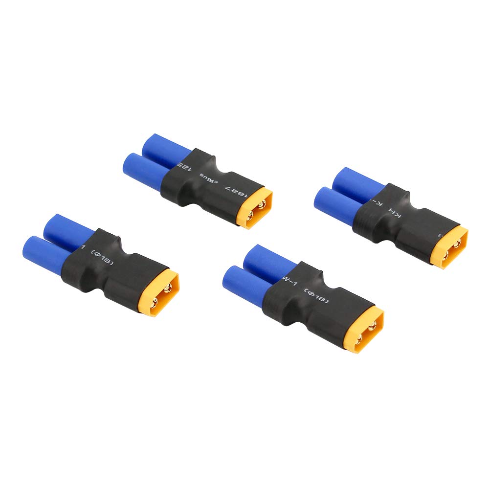 Amazon | 4pcs Female EC5 to XT60 / XT-60 Male Connector Adapter