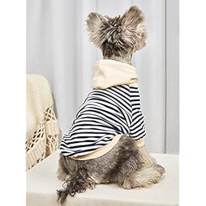   QWINEE-Dog-Hoodie-Striped-Dog-Warm-Cold-Weather-Sweatshirt-Dog-Clothes-for-Cat-Kitty-Puppy-Small-Dogs-Dark-Blue-S