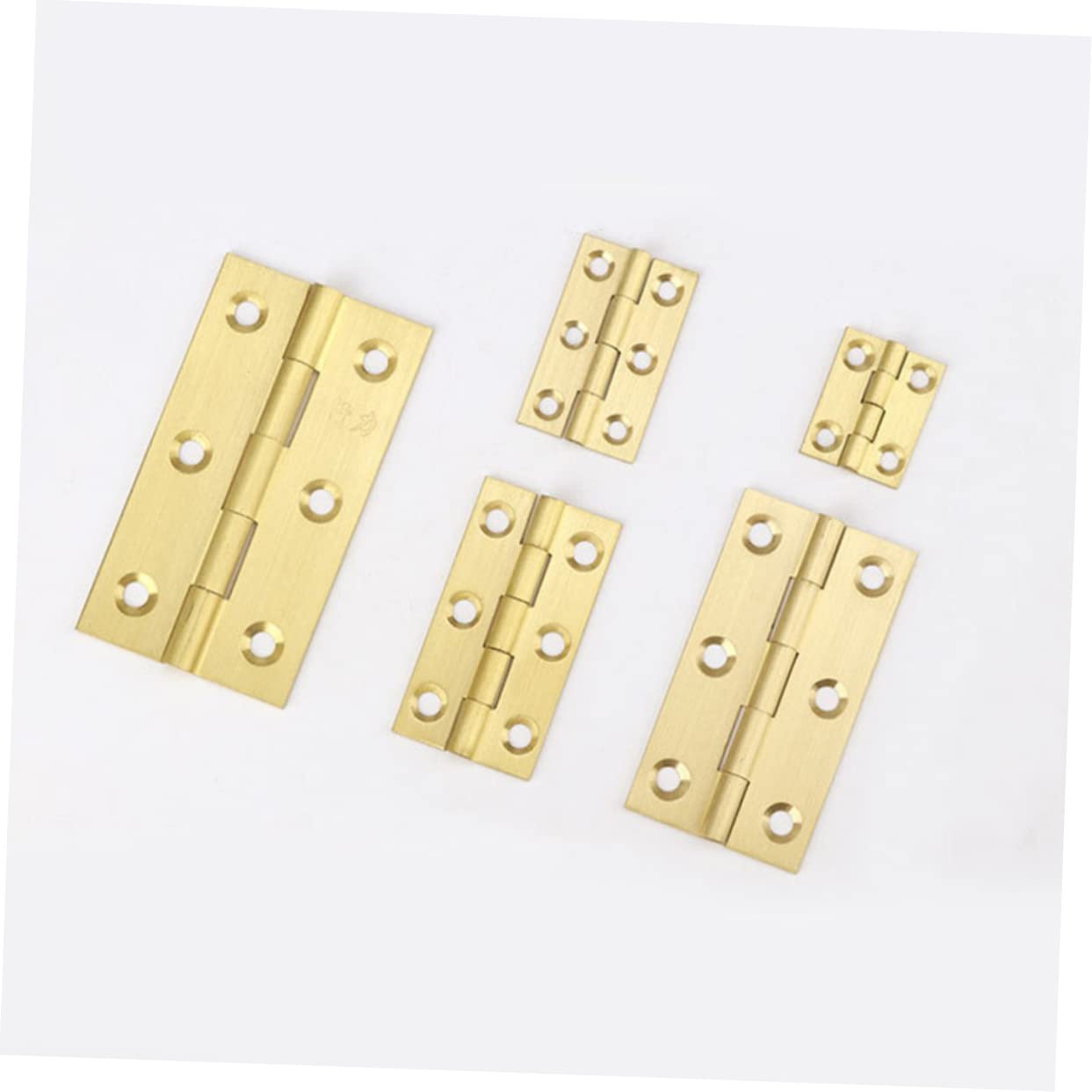 Abaodam 18pezzi Cerniere Rame Antirumore Per Mobili e Porte Cerniere Resistenti Rame Per Armadi e Scatole Gioielli Design Vintage