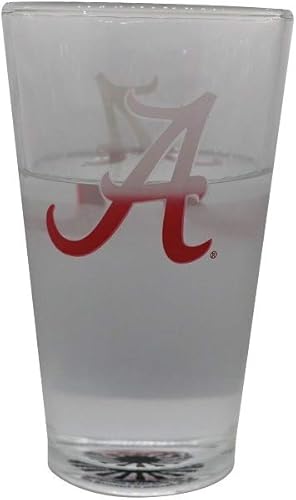 Cambio de color! Vaso de pinta con el logotipo de la NCAA ThermoC (Alabama Crimson Tide) transparente