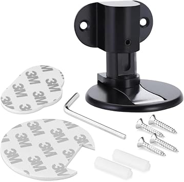Invisible Magnetic Door Stopper, Adjustable & Floor Standing Door Stopper, No-Drill Easy Installation, Protects Wall from Damage Black1Pcs