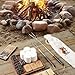 Marshmallow Roasting Sticks Set of 5 - Telescoping Long Smores Stick for Fire Pit Campfire Grill Bonfire Party BBQ Accessories with Storage Bag