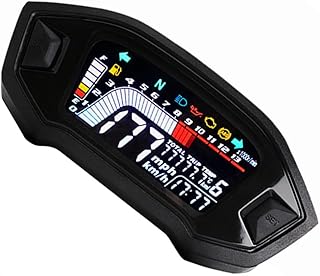 BUGUUYO Velocímetros De Motocicleta Medidor Tacômetro Digital Sensor De Velocidade Da Motocicleta Tacômetro Da Motocicleta Hodômetro Da Motocicleta Medidor Do Velocímetro Lcd