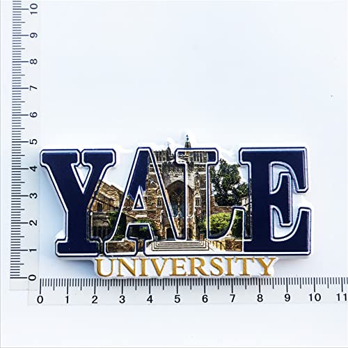 Imán decorativo 3D Yale University resina 5x10 cm miniatura 5
