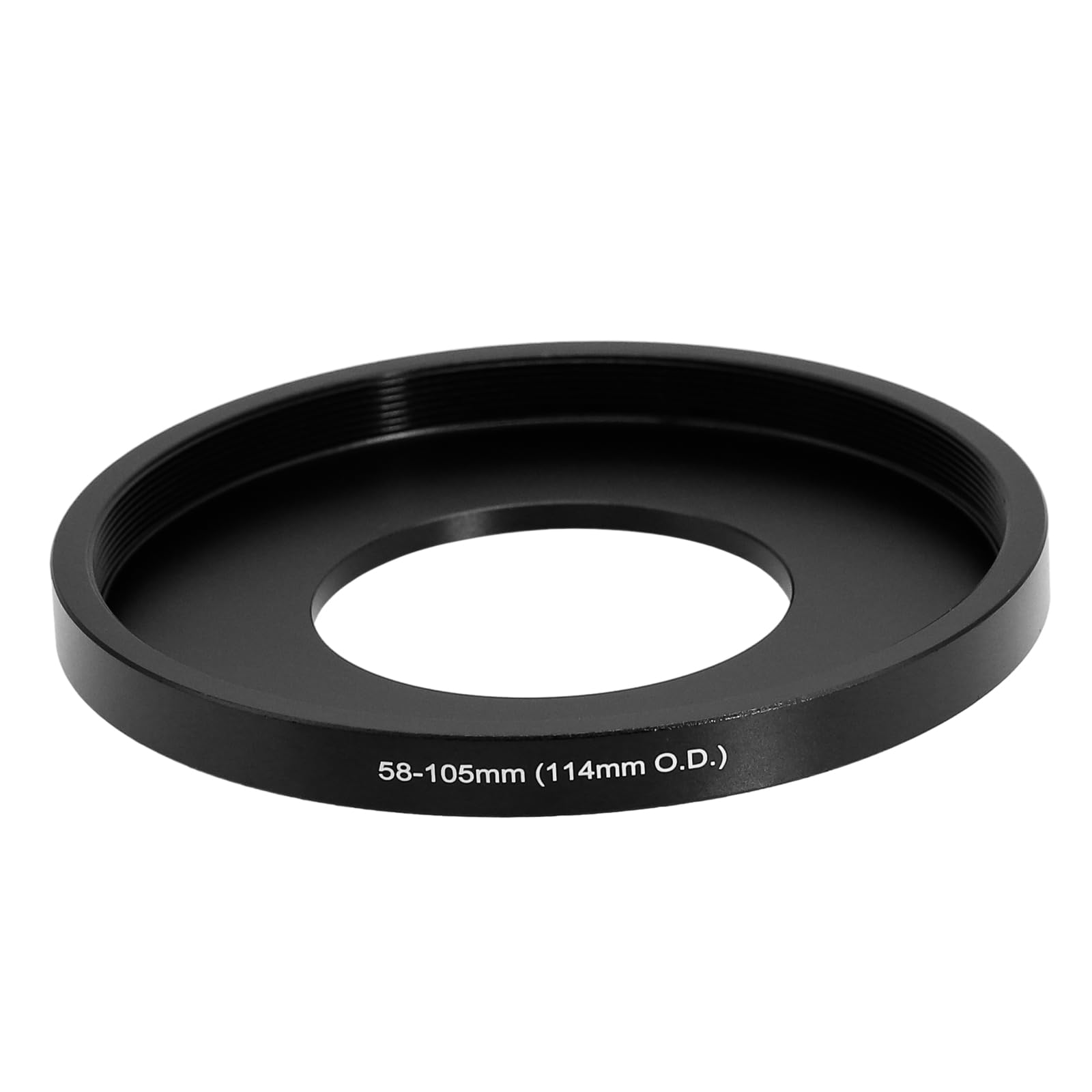 LingoFoto Camera Lens Adapter Ring 46/48/49/52/54/55/58/60/62/67/72/77/82/86/95/105-105mm Step up Ring for 46mm Camera Lens to 114mm OD Matte Box Lens Mount (58-105/114mm)
