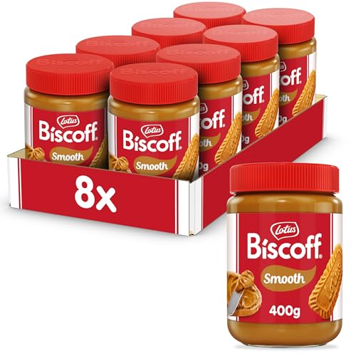 Biscoff - Sweet spread - Smooth - Caramelised biscuit flavor - Vegan - Nut free - No colours or added flavours - 8x400g - 3 2kg