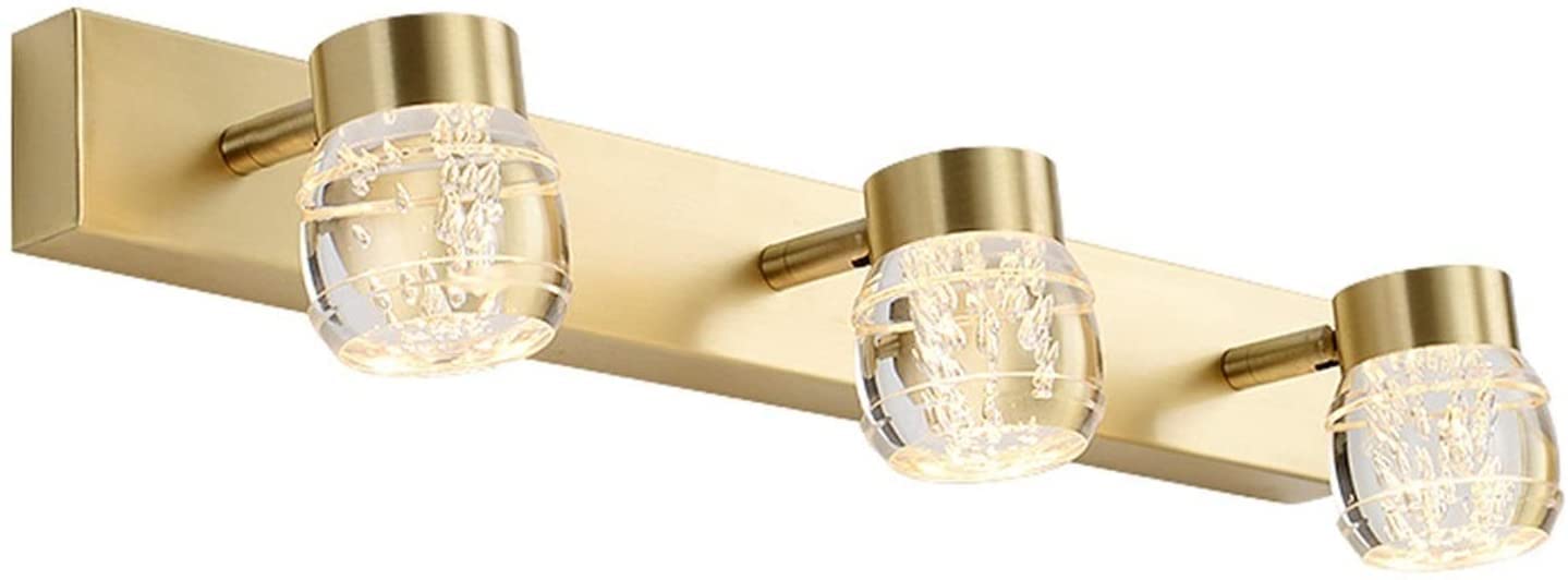 Appliques murales Plein cuivre Applique Nordique Moderne Appliques murales Luxe Salle de Bain Miroir Armoire Coiffeuse Maquillage Lampe Appliques murales Couloir