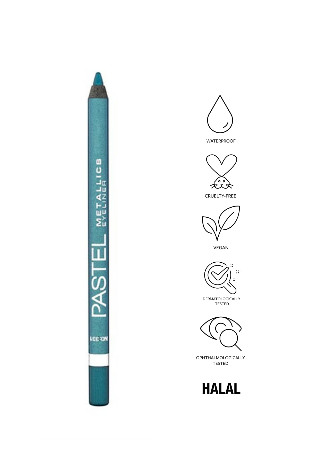 Pastel Metallics Waterproof Long Lasting Eye Pencil 331