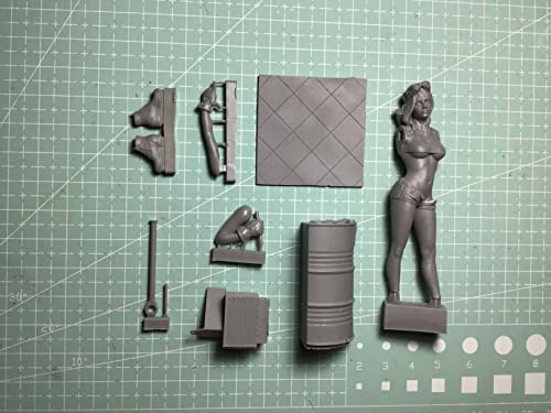 Figura modelo en resina 75mm sin armar miniatura 3