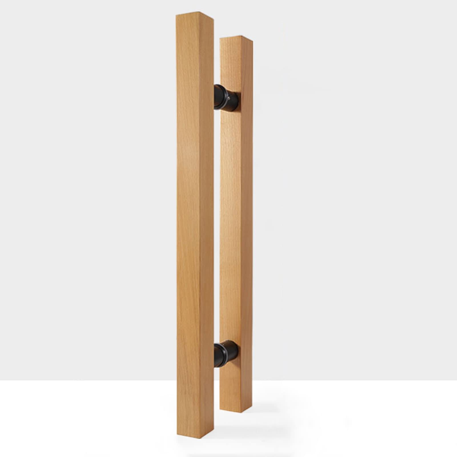 DFGHNBVC Sliding Door Pull Handle - Two-Sided Push/Pull Knob For Showers Gates, 16" To 59" Lengths, Durable Wood Finish, Perfect For Modern Home Decor,Style1-80Cm/32Inch