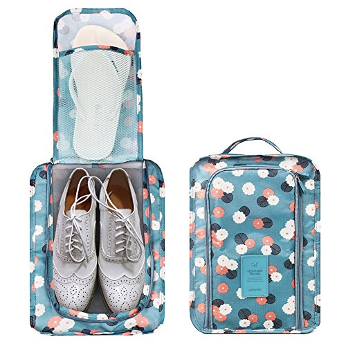HOMPO Organizer per valigie, Blue Flower (blu)