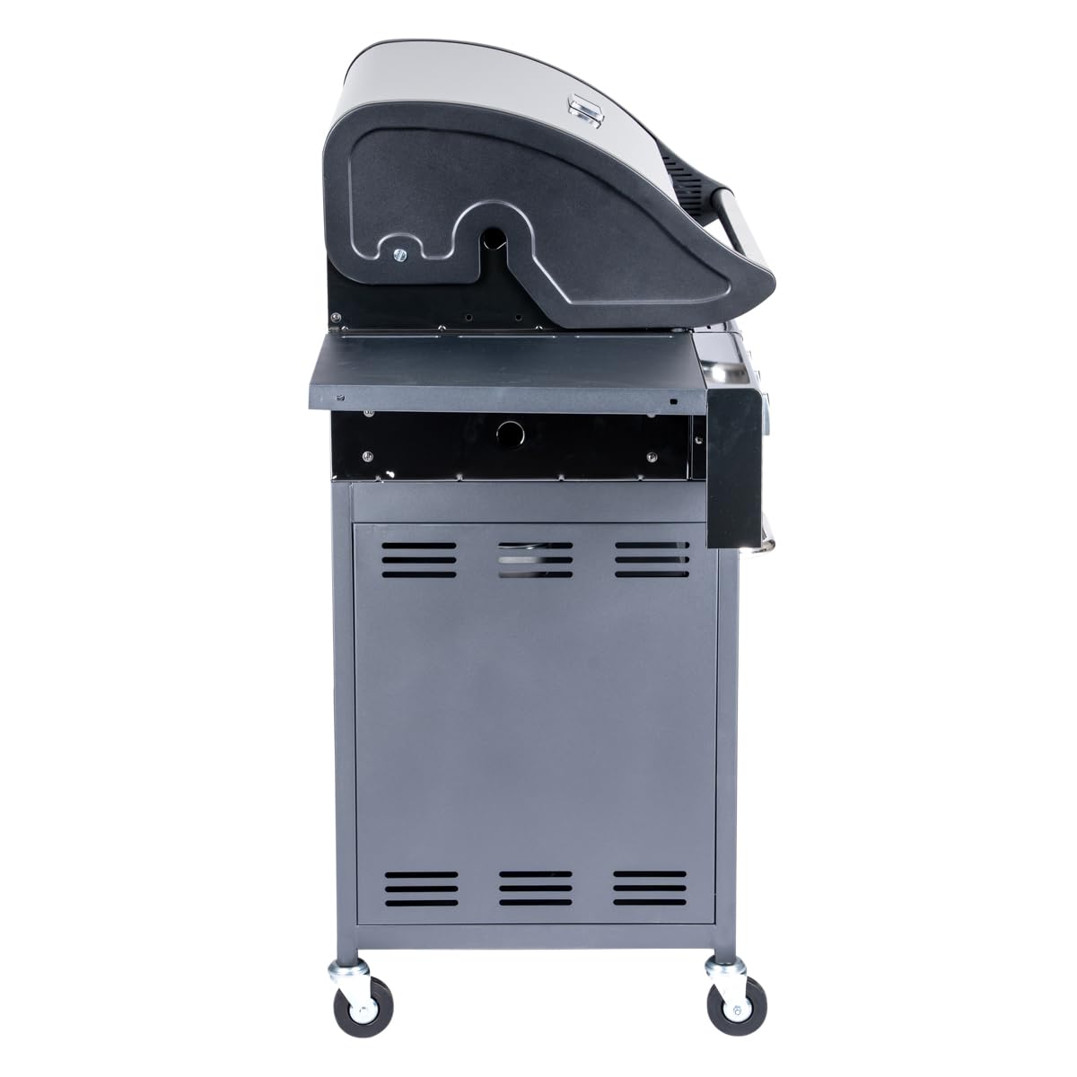 Arsard Barbecue a Gas Professionale XXL 5 Fuochi 16 KW Griglia Ghisa Acciaio Inox Bruciatore Laterale Coperchio Termometro