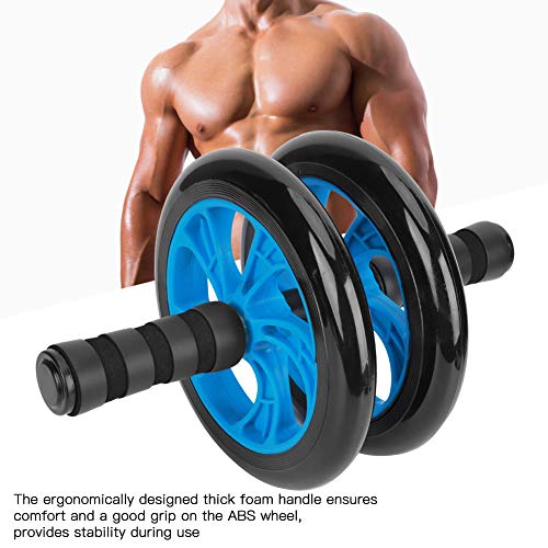 Rodillo abdominal para fitness Quality Fitness con correa, mango ergonómico de espuma y núcleo de acero reforzado, entrenador abdominal desmontable para gimnasio en casa y viaje miniatura 5