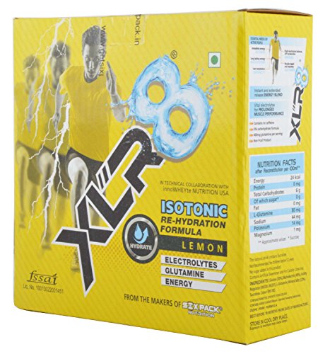 Image of XLR8 Whey Protein with 24 g protein, 5.4 g BCAA - 2 lbs / 907 g (Chocolate Flavour) & XLR8 Isotonic Re-Hydration Instant Formula Extended Workout Electrolyte Energy Drink - 1 Kg (Lemon Flavour)