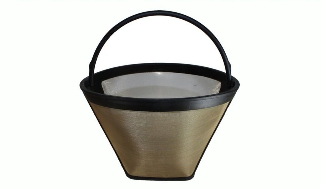KRUPS Gold Tone Coffee Filter Fits KRUPS coffee makers model numbers KM720D50, KT720D50, 253, 466, 467, 458, and 144
