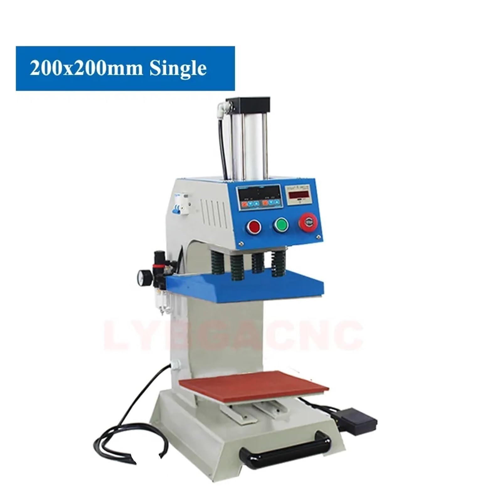 Stampa digitale a trasferimento, Stampante for etichette a doppia posizione Pressa di calore, trasferimento a sublimazione T-shirt tascabile for calzino Stampante fai da te continua 1000W(200x200mm Si