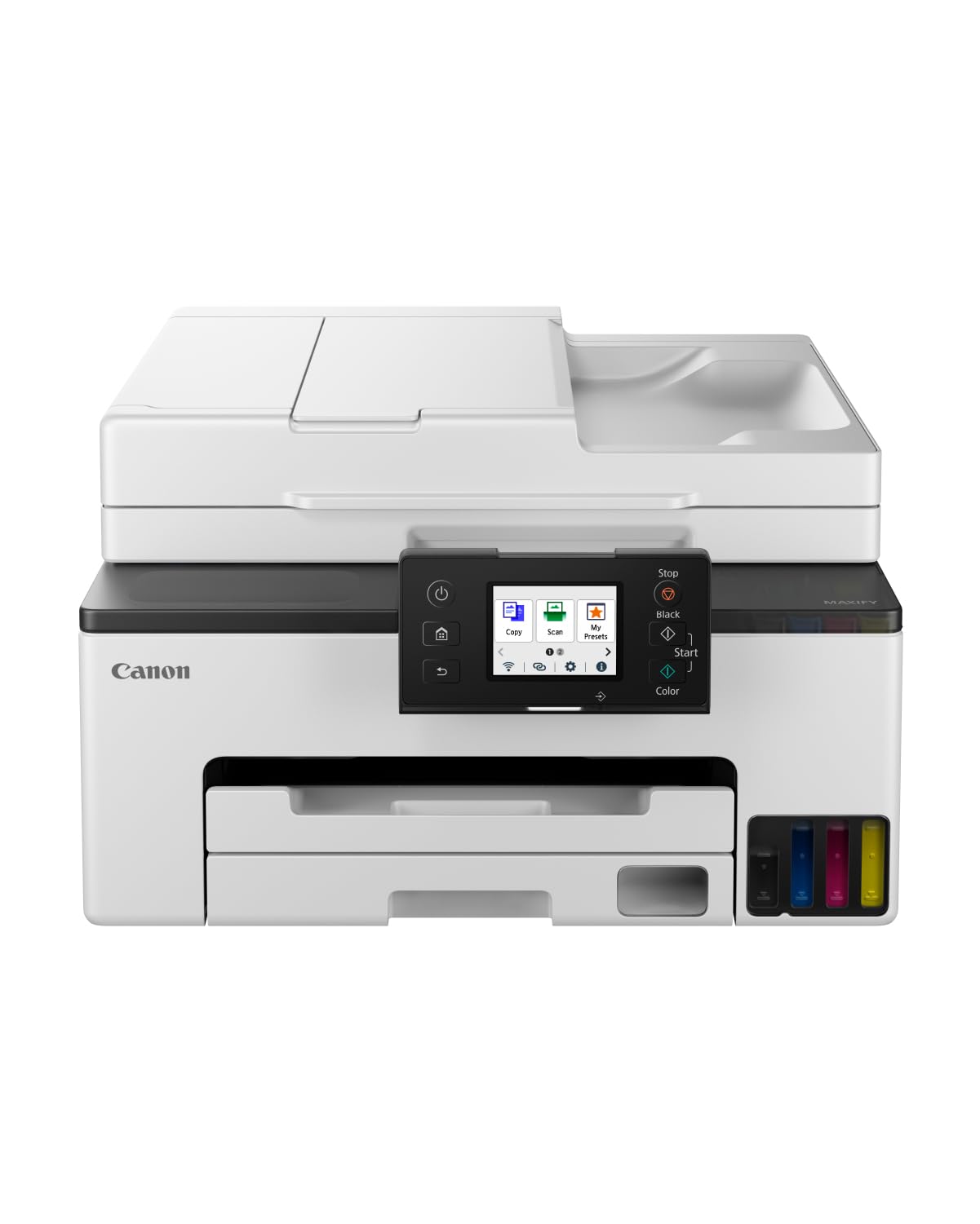 Canon Stampante WiFi per Casa e Ufficio MAXIFY GX2050 - Stampante Multifunzione MegaTank con Scanner, Fax e Fotocopiatrice per Casa | Connettività WiFi, Ethernet e USB