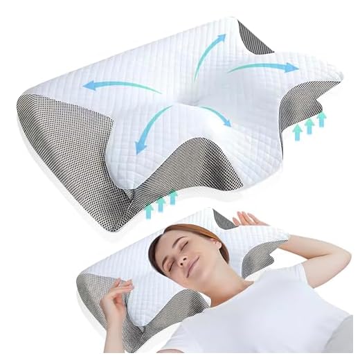 GreatDreams® Orthopädisches Nacken- und Halswirbelkissen – Ergonomisches Anti-Schnarch-Kissen mit Memory-Schaum – Butterfly Pillow für Seitenschläfer – Lindert Nacken- und Rückenschmerzen.