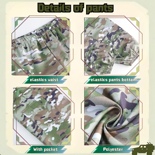 Disfraz de Soldado Militar Infantil Camuflado miniatura 5
