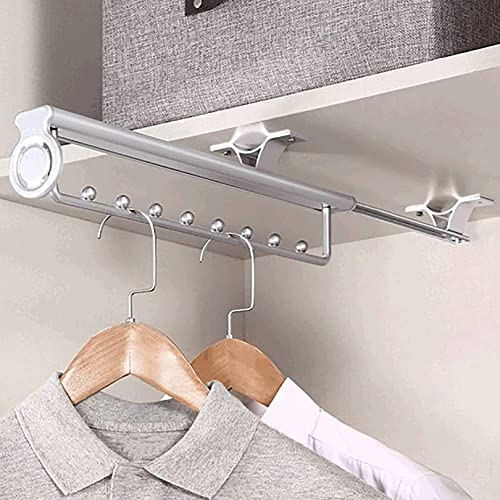 Porte pantalon coulissant dressing push-pull cintre extractible 45cm