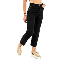 Levi's Ribcage Straight Ankle Jeans, Black Heart