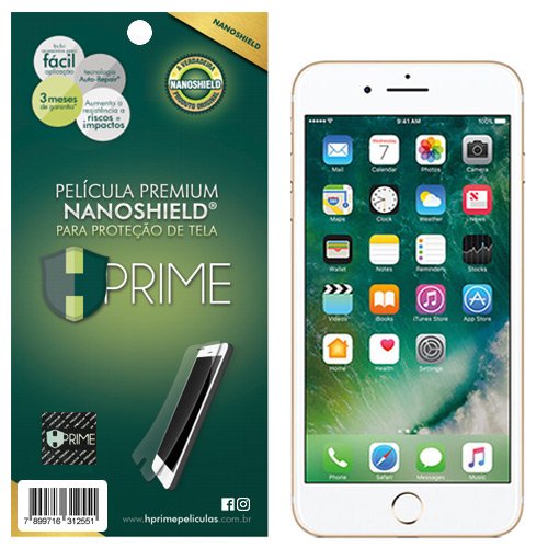 Pelicula NanoShield para Apple iPhone 7 Plus/8 Plus, HPrime, Película Protetora de Tela para Celular