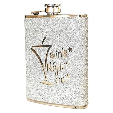 Response Scotland Glittery Silver Hip Flask Cover