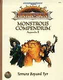 Terrors Beyond Tyr (Advanced Dungeons & Dragons, 2nd Edition : Dark Sun Monstrous Compendium Appendix II)