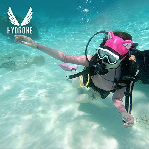 Miniatura 4 de Diadema de buceo rosa gato gatito 0.079in neopreno capucha para mujeres jóvenes cubierta de la cabeza de buceo, surf banda térmica para el pelo para